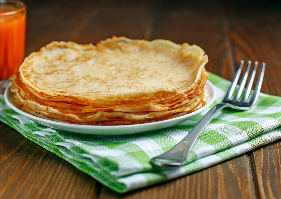 Crêpes au confit de butternut et cantal vieux