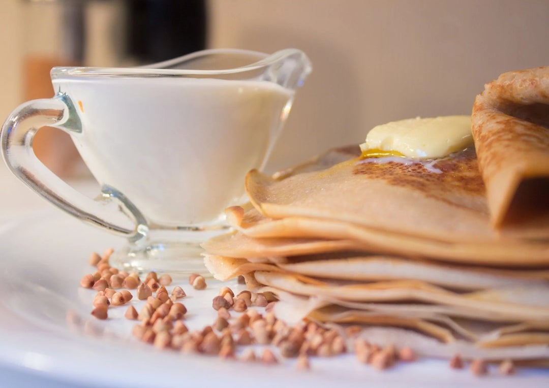 Galettes au munster, noisettes et miel